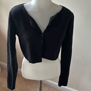 Black cardigan